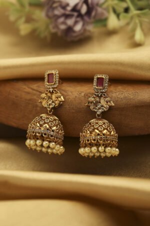 Multicolor Brass Jhumka