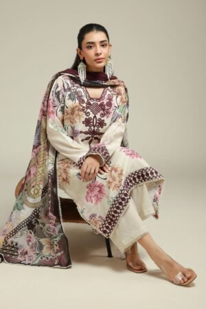 Embroidered Satin
