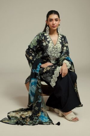 Embroidered Satin