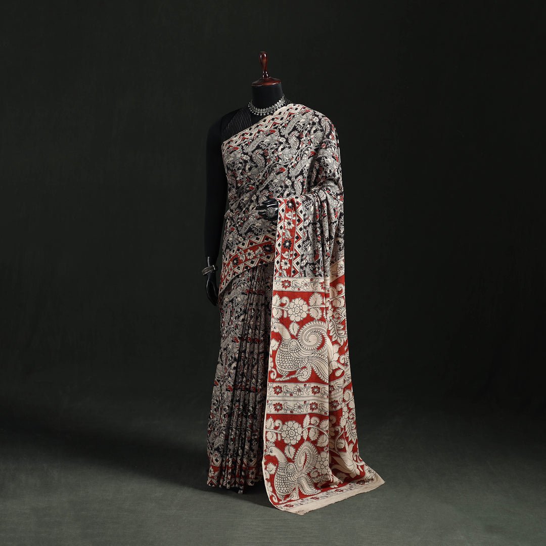 Kalamkari Printed Cotton Saree 41 by itokri, South Asian ethnic wear