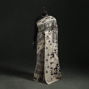 Kalamkari Printed Cotton Saree 34 by itokri, South Asian ethnic wear