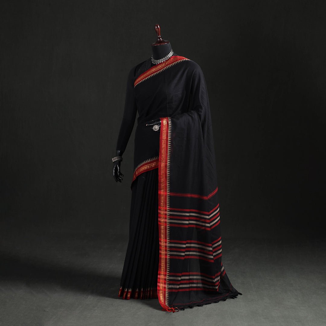 Dharwad Woven Mercerised Cotton Saree With Border 47