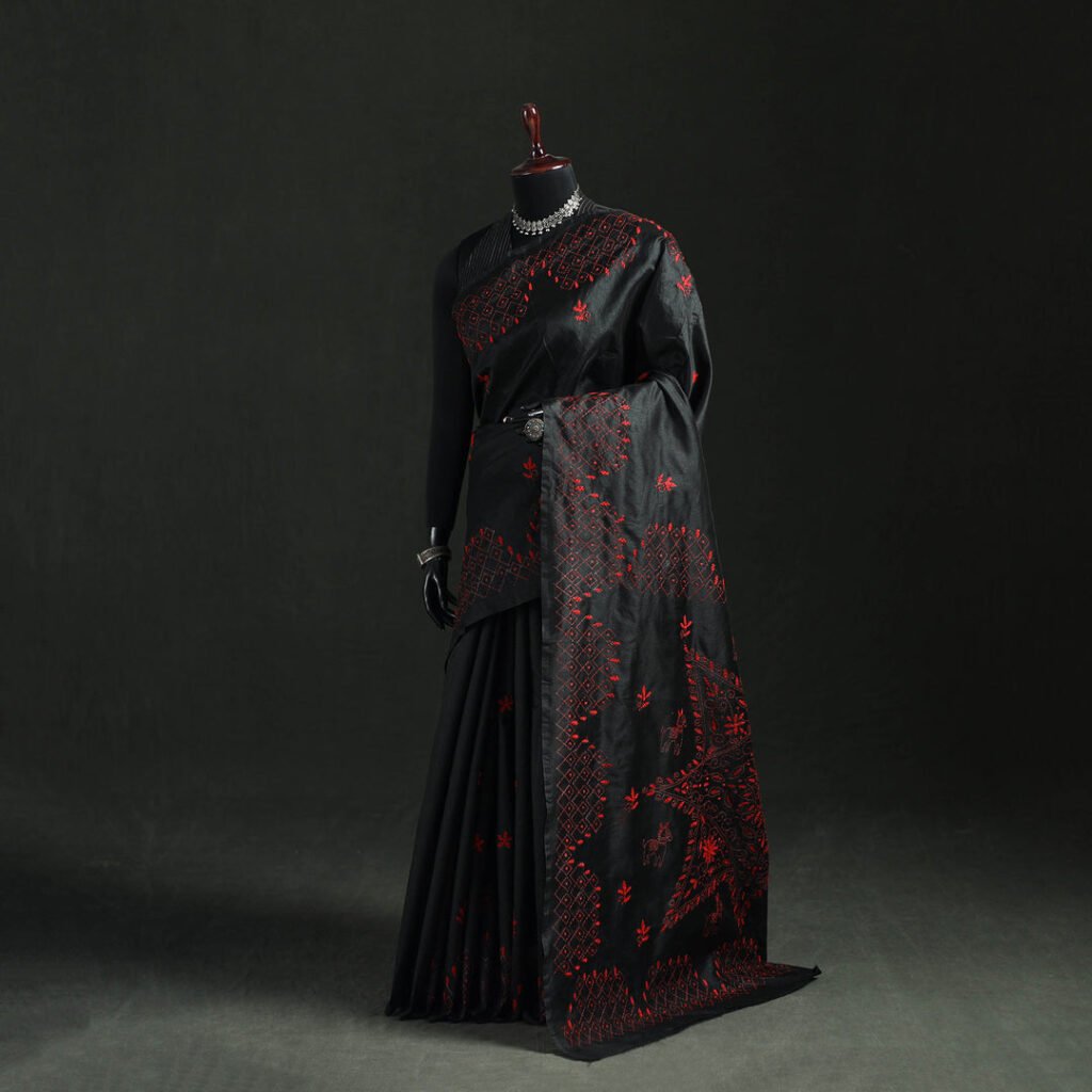 Hand Embroidered Silk Saree 38 by itokri, South Asian ethnic wear