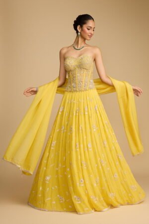 Sunshine Yellow Bead Work Classic Leheng...