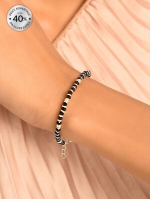 Women Tribal Silver Bracelet by Jaypore, South Asian ethnic wear