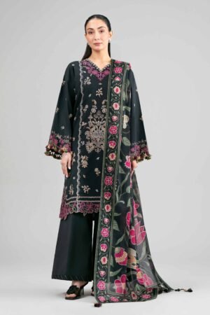 3 Piece - Digital Printed Embroidered Suit - 42601525