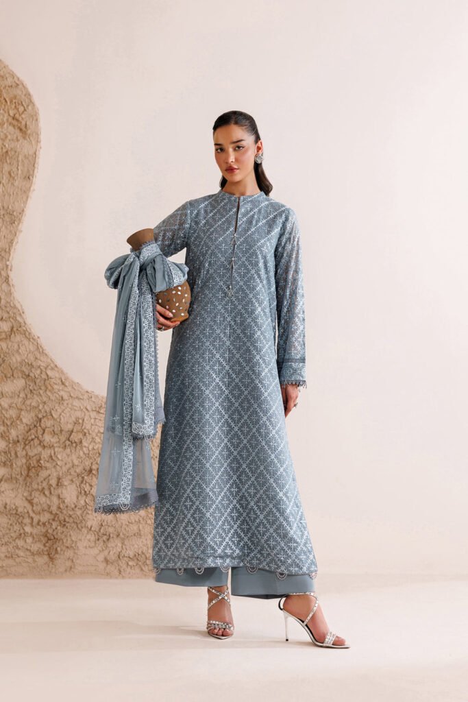 Pale Slate by Farasha, South Asian ethnic wear