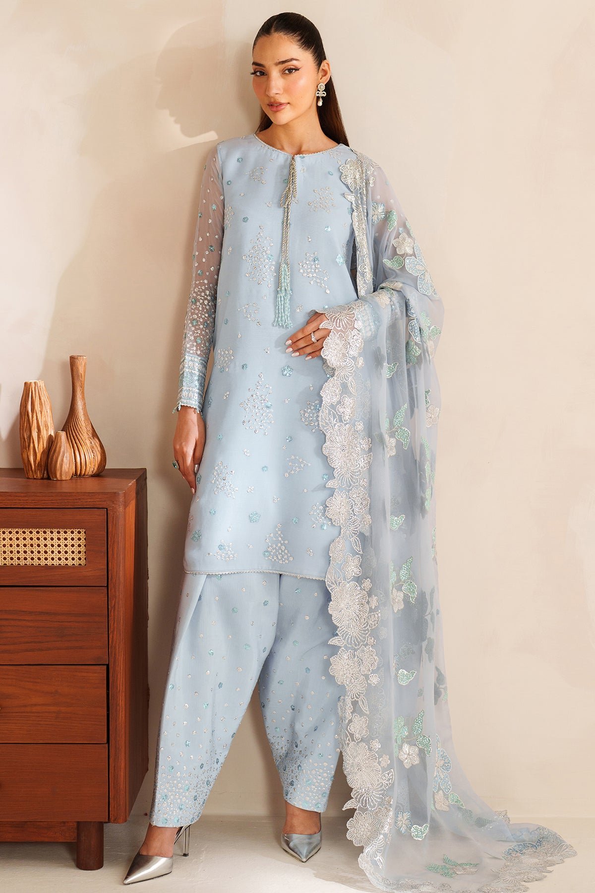 Frosted Mist by Farasha, South Asian ethnic wear
