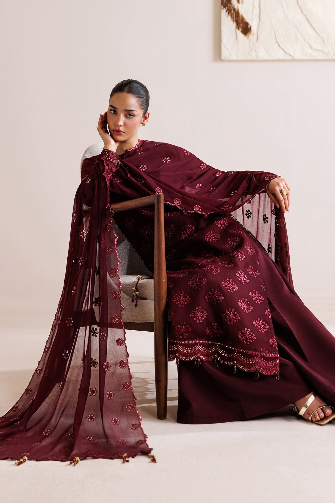Crimson Grace by Farasha, South Asian ethnic wear