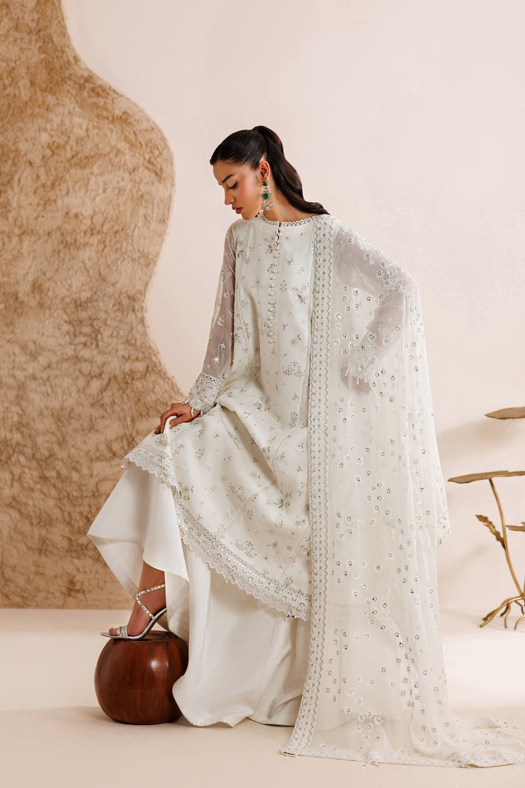 Alpine White by Farasha, South Asian ethnic wear