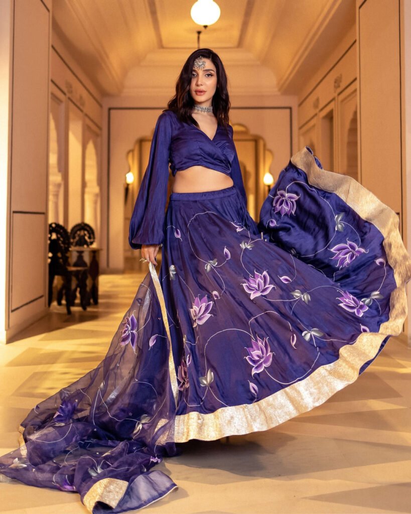 Zahri Handpainted Lehenga Set by Aachho, South Asian ethnic wear