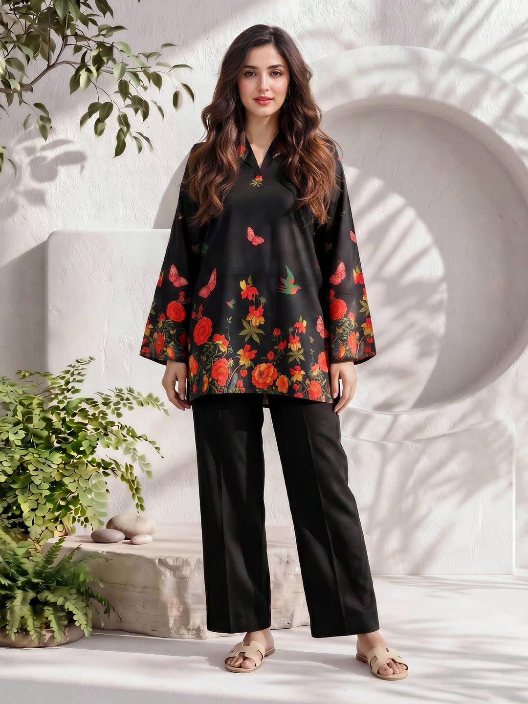 Lawn Slub Kurti (pret)