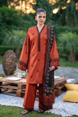 Af-El-7077-Tawny
          
          
 (embroidered Lawn)