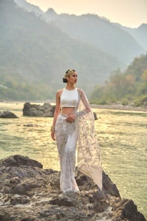 Aurelia Swan Saree Set