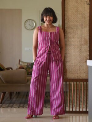 Berry Stripe by Suta, South Asian ethnic wear