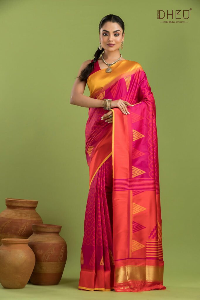 Exclusive Designer Patola Silk Saree by Dheu, South Asian ethnic wear