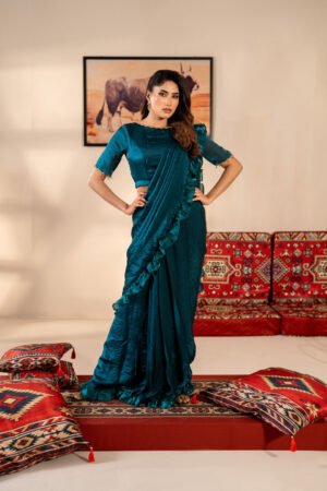 Women’S Pant Saree by Klubhaus, South Asian ethnic wear