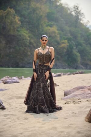 Mocha Allure Lehenga Set