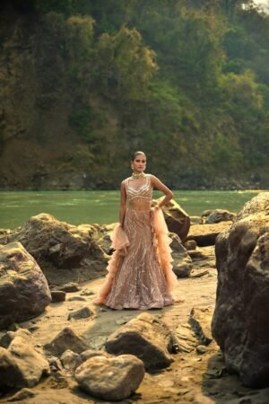 Rose Gold Radiance Lehenga Set