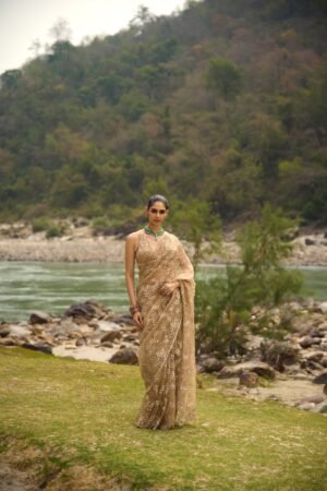 Mink Lustre Saree Set