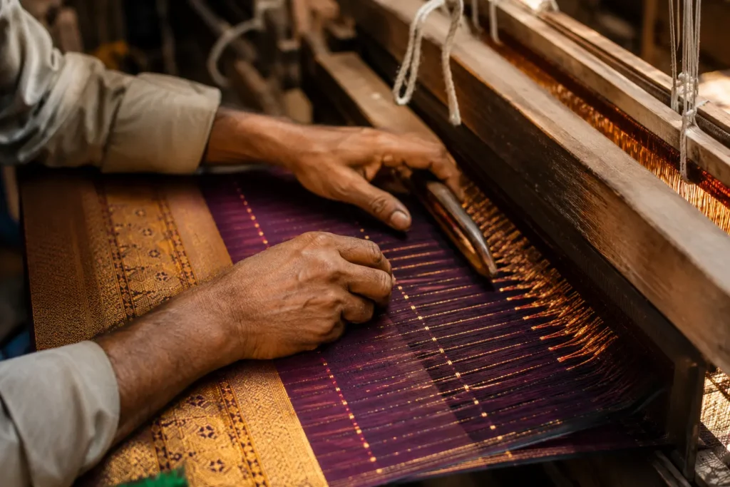How is a Chanderi Saree Made