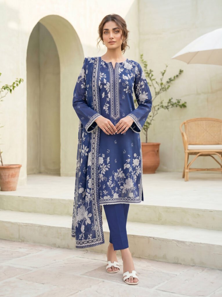 3 Piece Unstitched Printed Lawn by Lakahany, South Asian ethnic wear