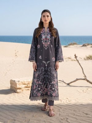 2 Piece Unstitched Embroidered With Shirt & Trouser