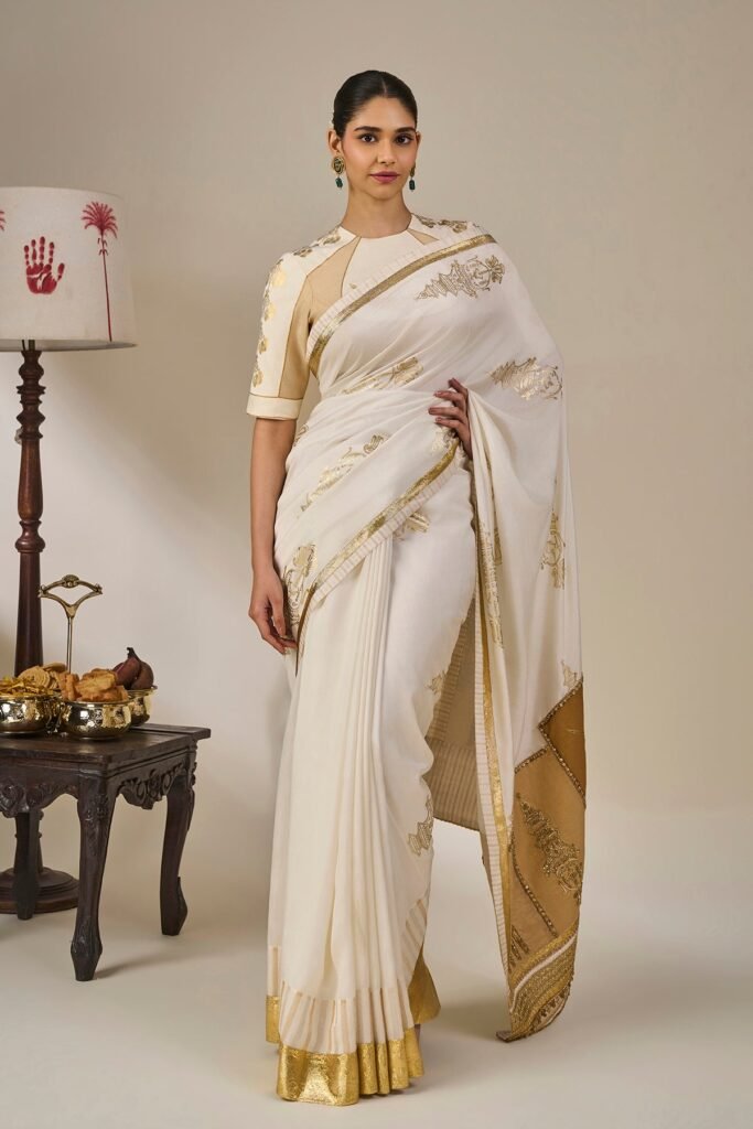 Kathakali Tales Saree by Masaba, South Asian ethnic wear