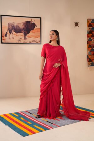 Women’S Pant Saree by Klubhaus, South Asian ethnic wear