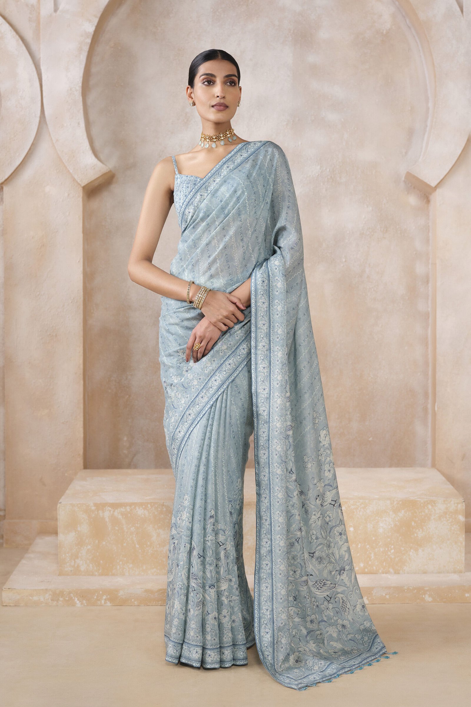 Elazar Saree – Blue by Anita Dongre, South Asian ethnic wear