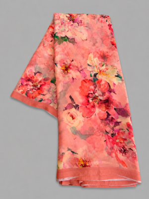 Premium Georgette Digital Floral Print Saree | Festive & Party Wear by Varam Fashion House, South Asian ethnic wear