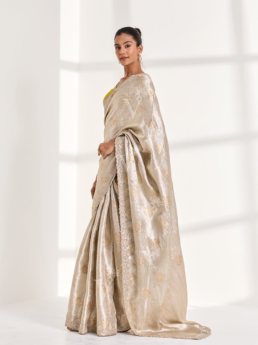 Moonbeam Saree by Vasansi Jaipur, South Asian ethnic wear