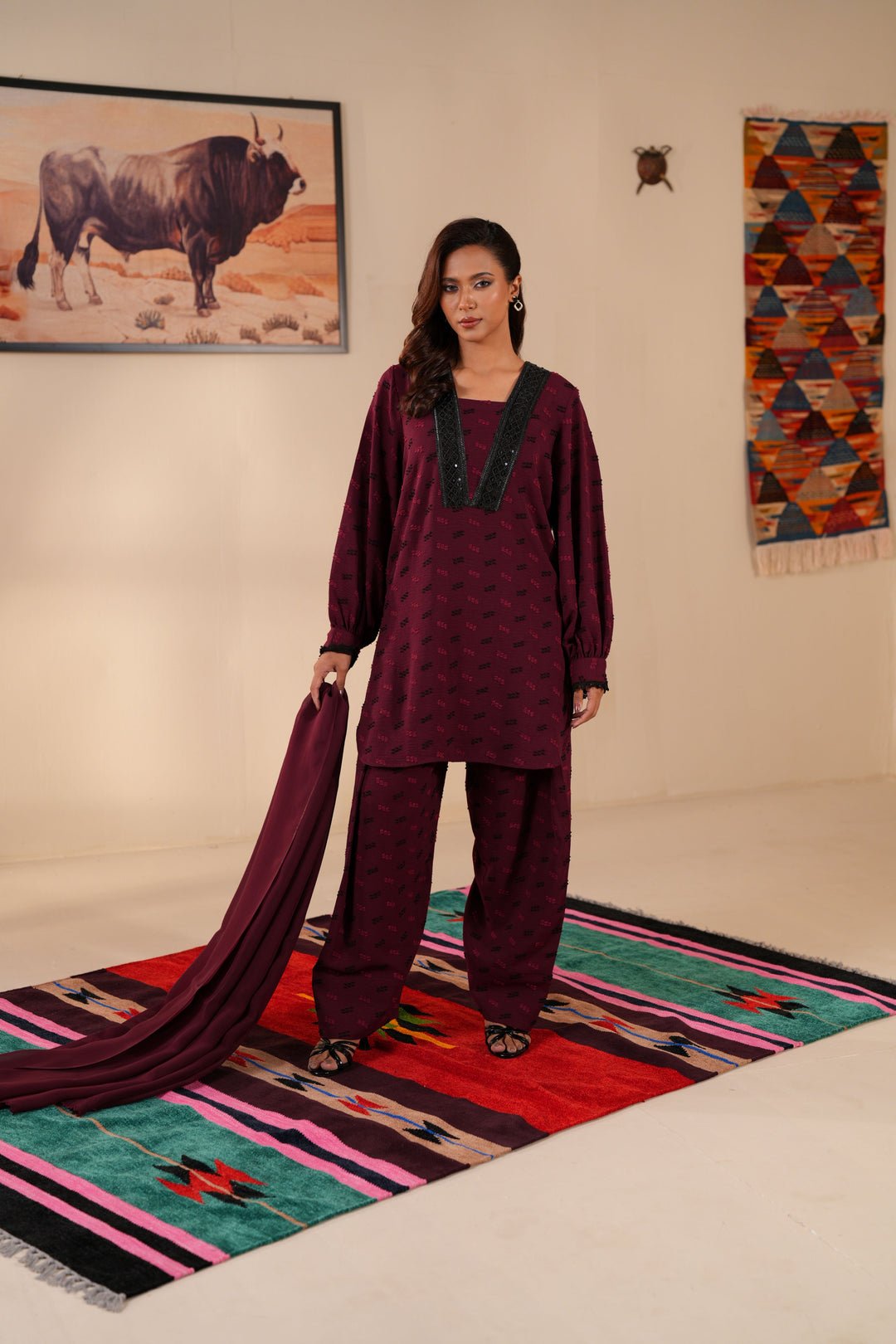 Women’S 3 Piece Suit by Klubhaus, South Asian ethnic wear