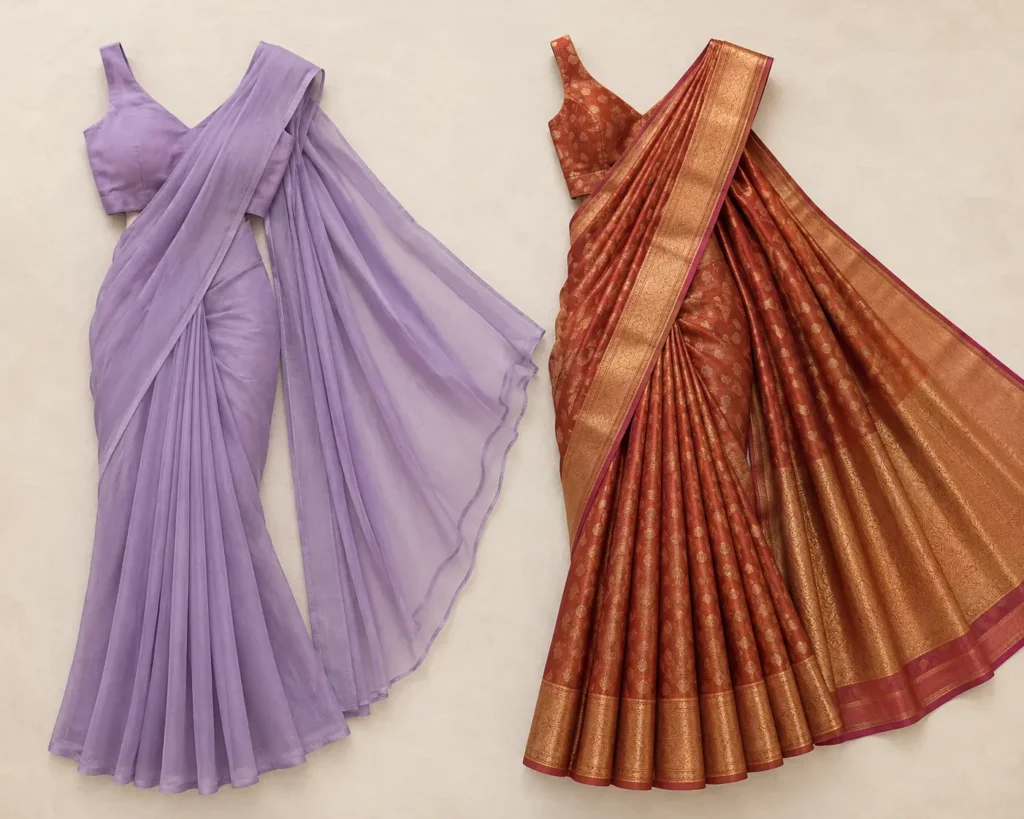 Where to Buy a Ready-Made Pleated Saree Online