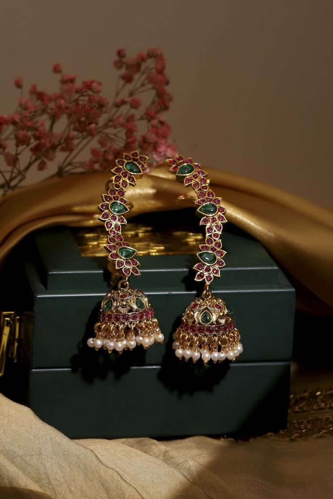 Multicolour Textured Earrings by Biba, South Asian ethnic wear